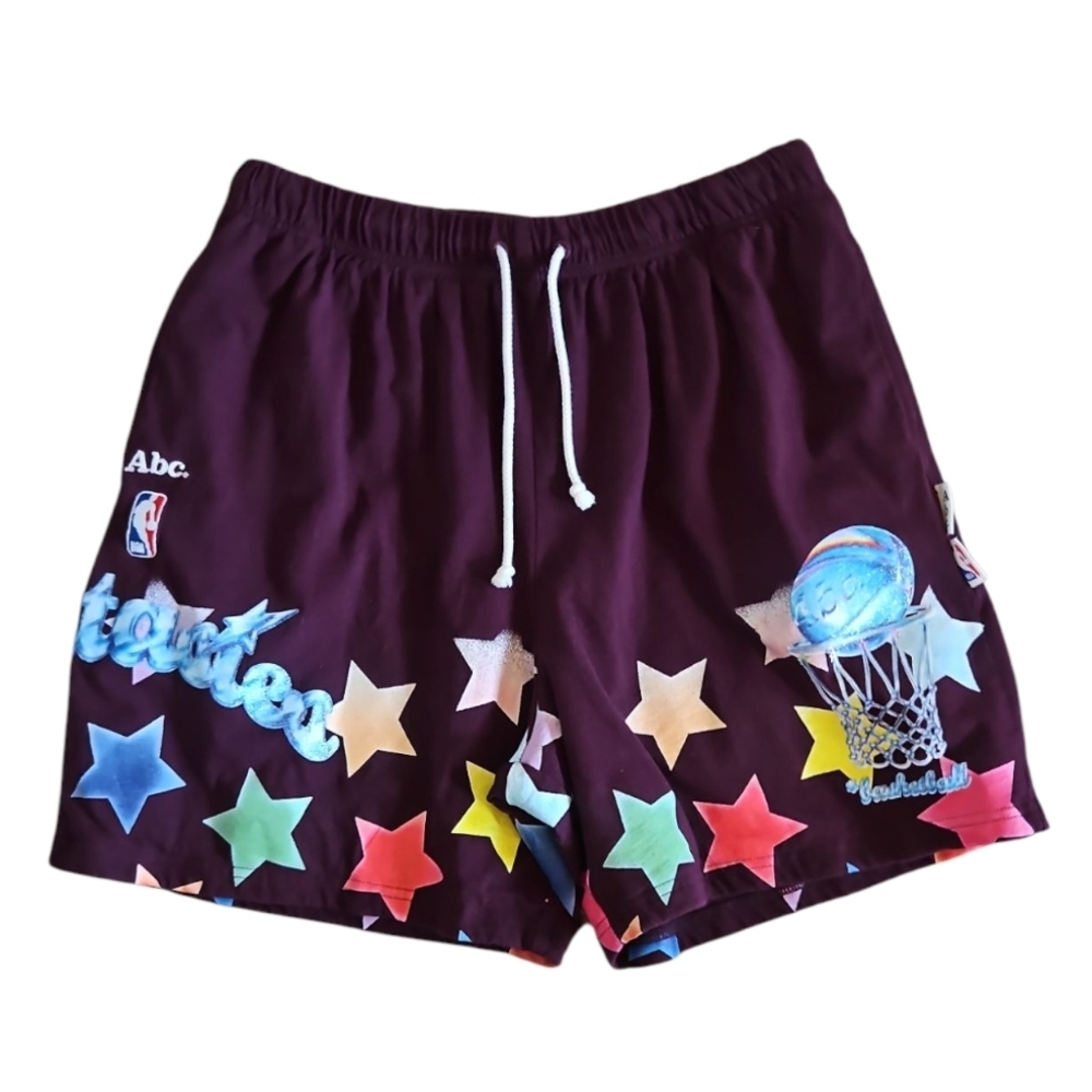 ADVISORY BOARD CRYSTALS | Star Fantasies Sweat Shorts in Burgundy ~ Size Medium